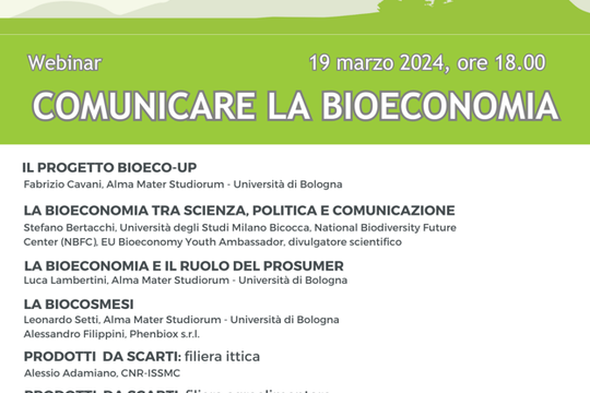 Comunicare la Bioeconomia. Progetto BIOECO-UP