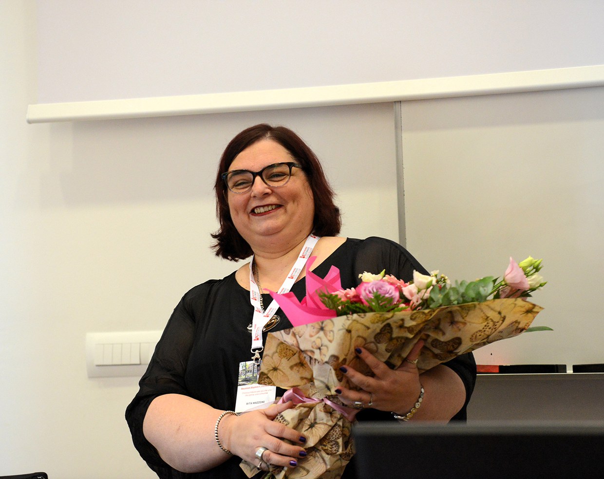 La professoressa Rita Mazzoni alla reunion alumni CHIMIND 2025
